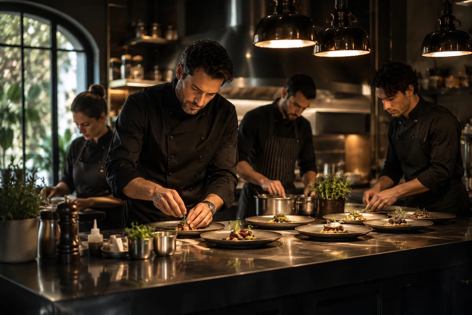 Mira Bistro kitchen team