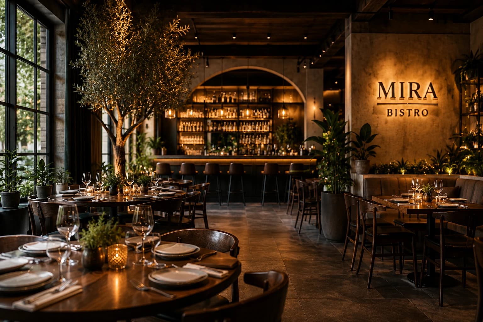 Mira Bistro restaurant interior